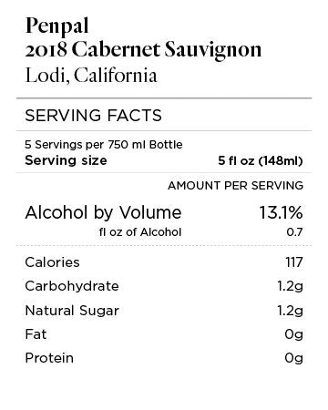 Penpal 2018 Cabernet Sauvignon Lodi, California