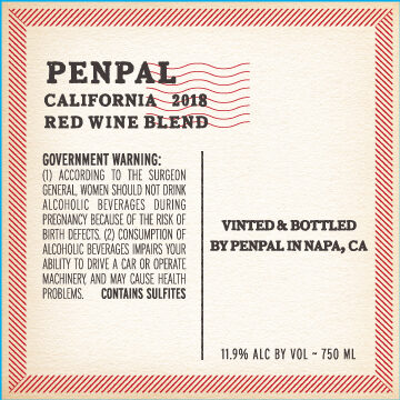 Penpal 2018 Red Blend California