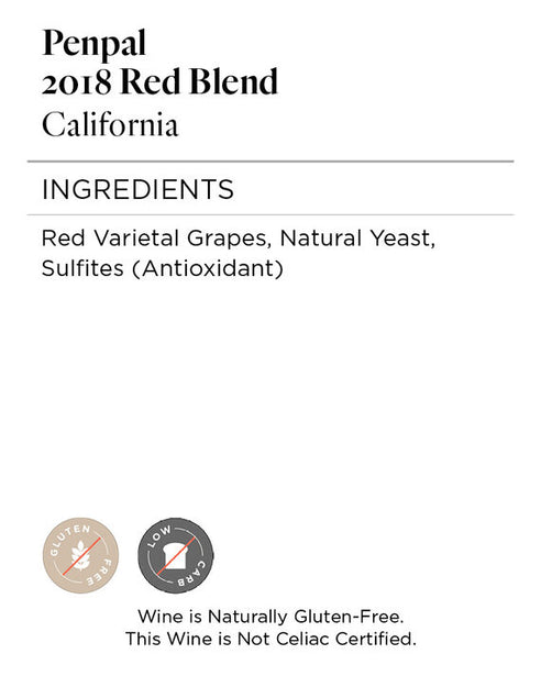 Penpal 2018 Red Blend California