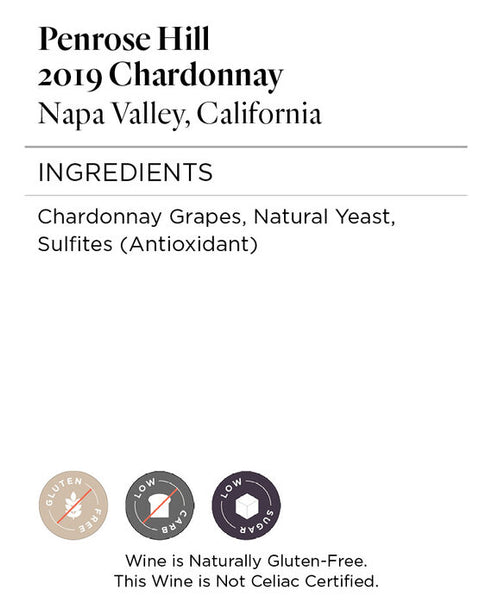 Penrose Hill 2019 Chardonnay Napa Valley, California