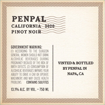 Penpal 2020 Pinot Noir California