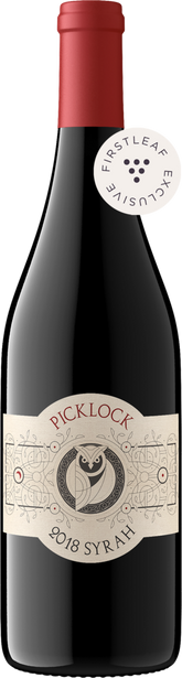 Picklock 2018 Syrah Mendocino County, California