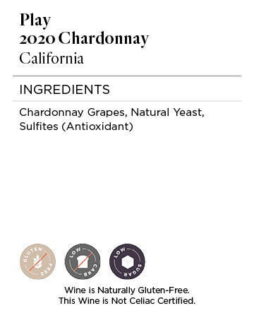 Play 2020 Chardonnay, California