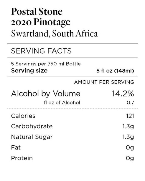 Postal Stone 2020 Pinotage Swartland, South Africa