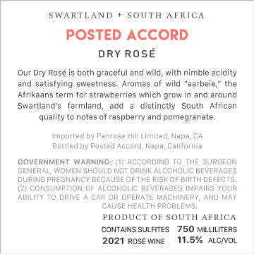 Posted Accord 2021 Rosé Swartland, South Africa
