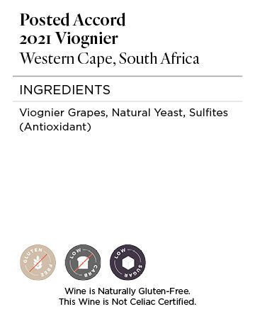 Posted Accord 2021 Viognier Western Cape, South Africa