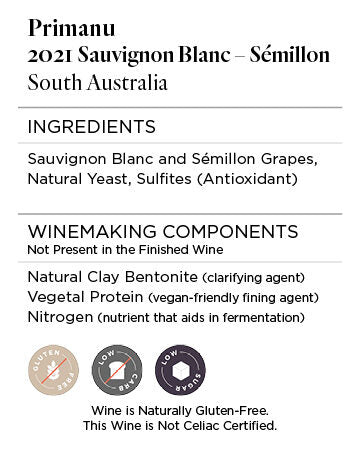 Primanu 2021 Sauvignon Blanc – Sémillon South Australia