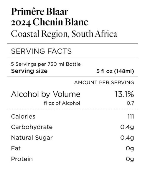 Primêre Blaar 2024 Chenin Blanc Coastal Region, South Africa