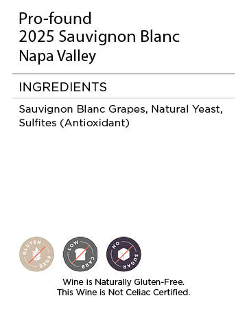 Pro-found Sauvignon Blanc serving facts