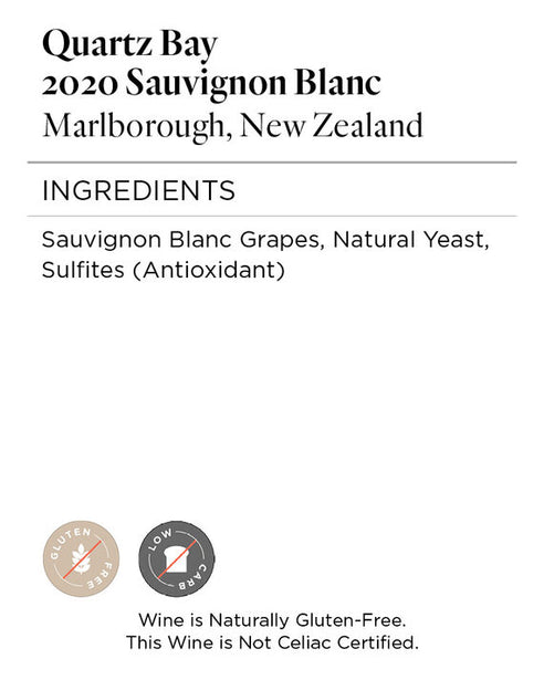 Quartz Bay 2020 Sauvignon Blanc Marlborough, New Zealand