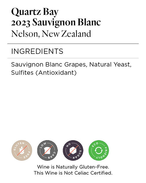 Quartz Bay 2023 Sauvignon Blanc Nelson, New Zealand