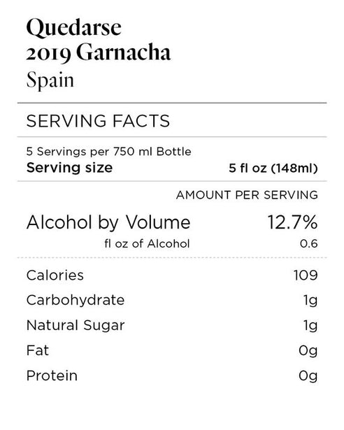 Quedarse 2019 Garnacha Spain