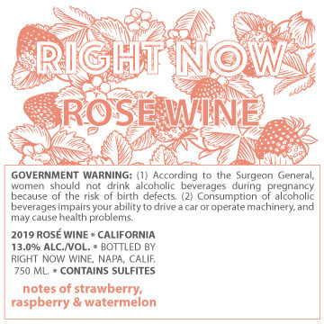 Right Now NV Rosé, California