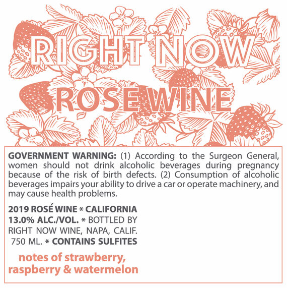 Right Now 2019 Rosé California