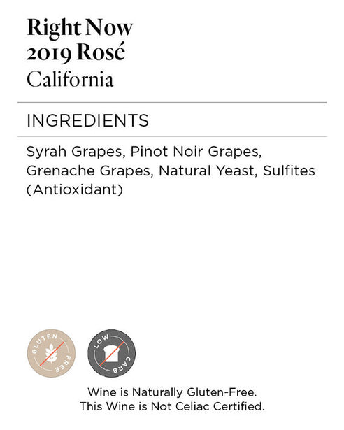 Right Now 2019 Rosé California