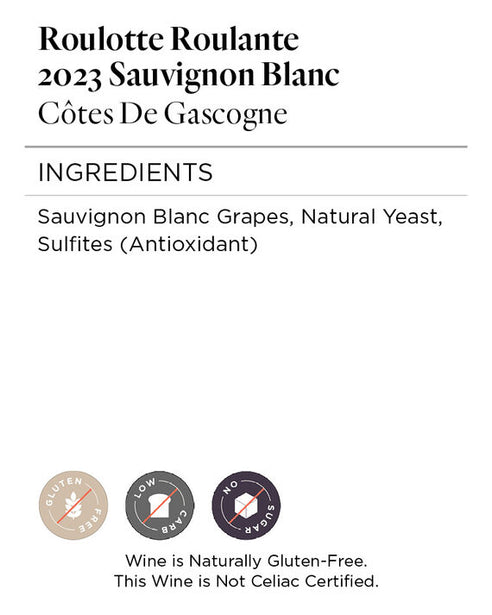 Roulotte Roulante 2023 Sauvignon Blanc Côtes De Gascogne IGP, France