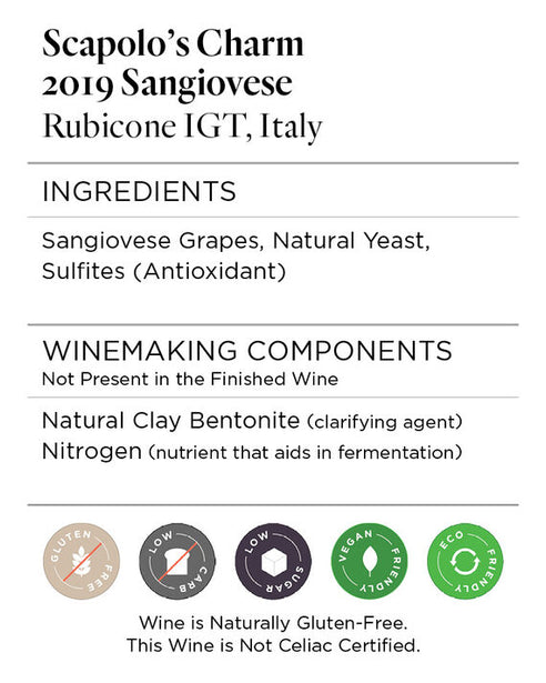Scapolo's Charm 2019 Sangiovese Rubicone IGT, Italy