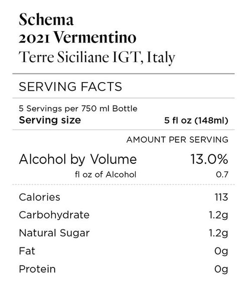 Schema 2021 Vermentino Terre Siciliane IGT, Italy