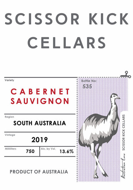 Scissor Kick Cellars 2019 Cabernet Sauvignon South Australia