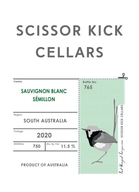 Scissor Kick Cellars 2020 Sauvignon Blanc–Sémillon South Australia 