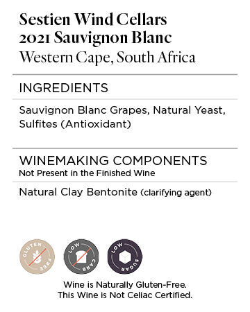 Sestien Wind Cellars 2021 Sauvignon Blanc Western Cape, South Africa