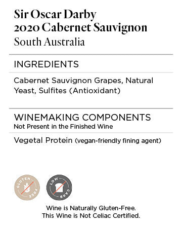 Sir Oscar Darby 2020 Cabernet Sauvignon South Australia, Australia