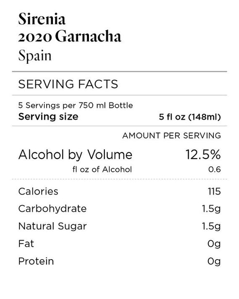 Sirenia 2020 Garnacha, Spain