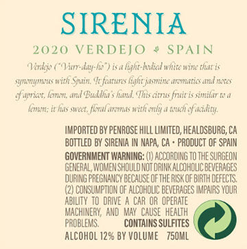 Sirenia 2020 Verdejo Spain