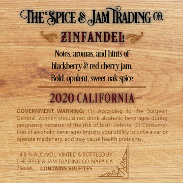 The Spice & Jam Trading Co. 2020 Zinfandel California