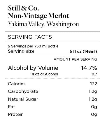 Still & Co. NV Merlot Yakima Valley, Washington