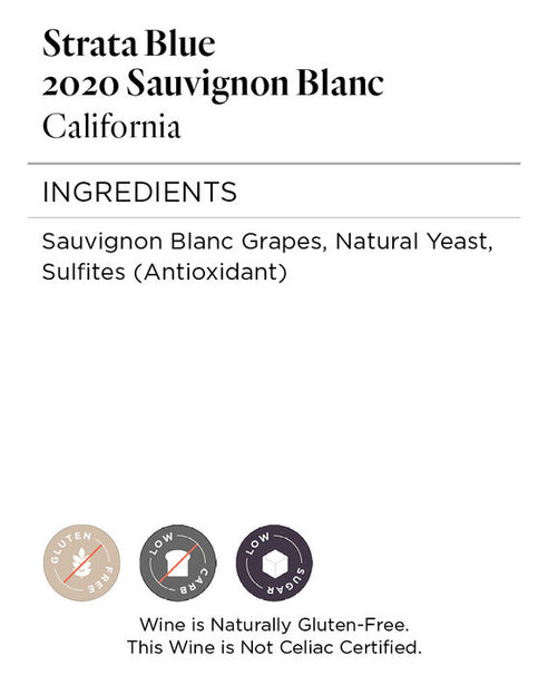 Strata Blue 2020 Sauvignon Blanc California