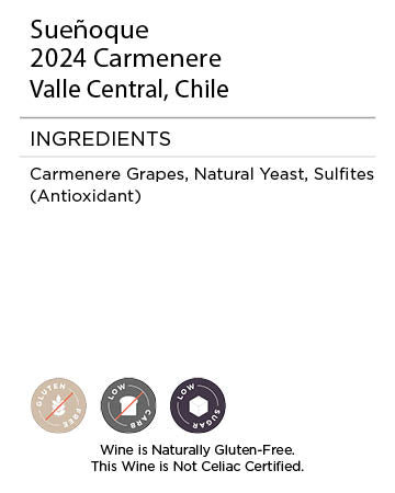 Suenoque Carmenere Serving facts