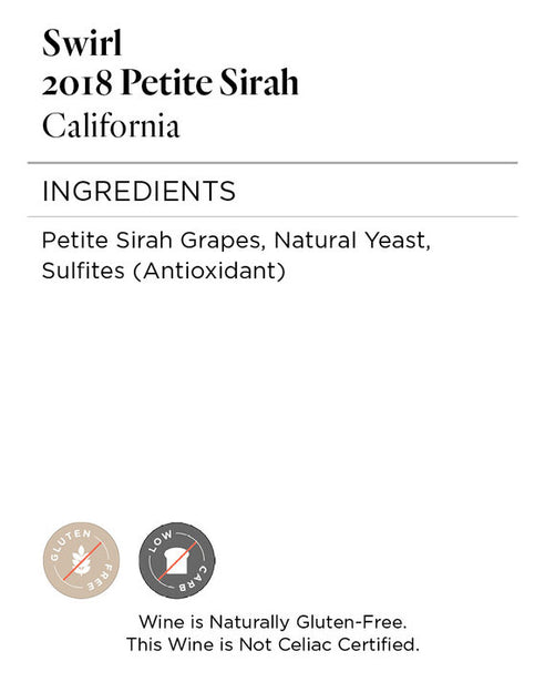 Swirl 2018 Petite Sirah California