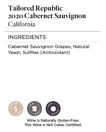 Tailored Republic 2020 Cabernet Sauvignon, California