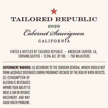 Tailored Republic 2020 Cabernet Sauvignon, California