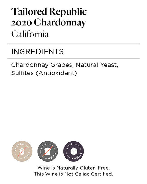 Tailored Republic 2020 Chardonnay California
