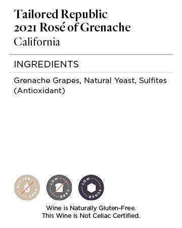 Tailored Republic 2021 Rosé of Grenache, California