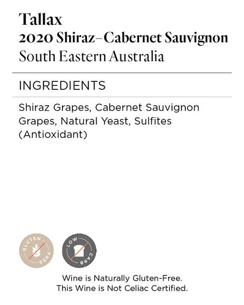 Tallax 2020 Shiraz – Cabernet Sauvignon South Eastern Australia