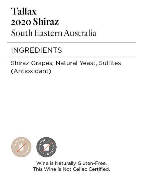 Tallax 2020 Shiraz South Eastern Australia, Australia