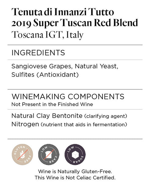 Tenuta di Innanzi Tutto 2019 Super Tuscan Red Blend Toscana IGT, Italy