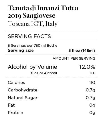 Tenuta di Innanzi Tutto 2019 Sangiovese Toscana IGT, Italy