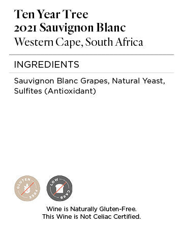 Ten Year Tree 2021 Sauvignon Blanc Western Cape, South Africa