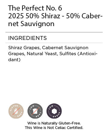 Perfect No. 6 Shiraz+Cab Serving Facts