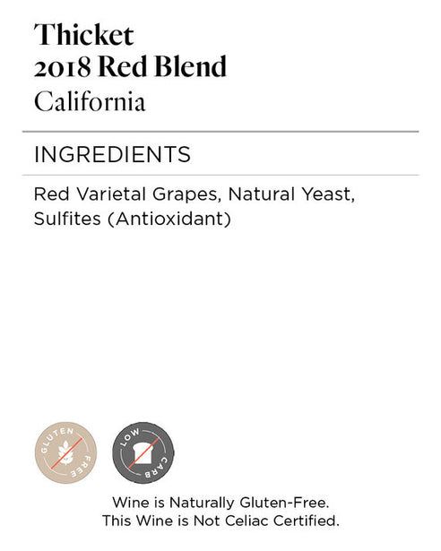 Thicket 2018 Red Blend California
