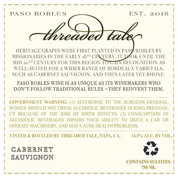 Threaded Tale 2018 Cabernet Sauvignon Lodi, California