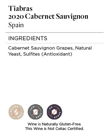 Tiabras 2020 Cabernet Sauvignon, Spain