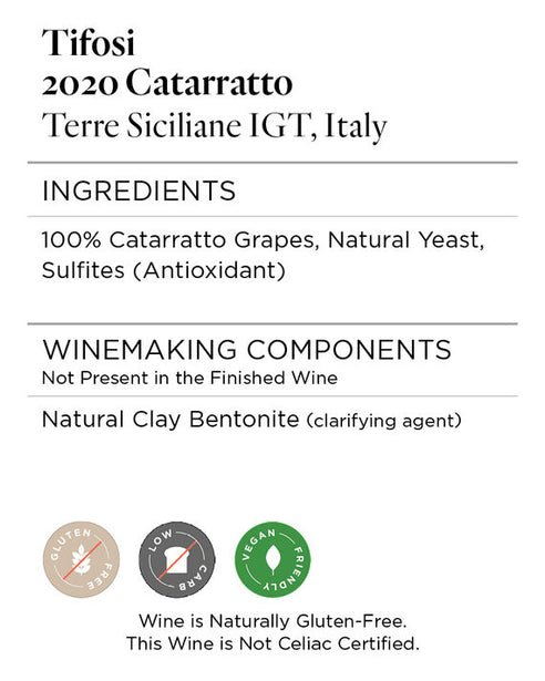 Tifosi 2020 Catarratto Terre Siciliane IGT, Italy