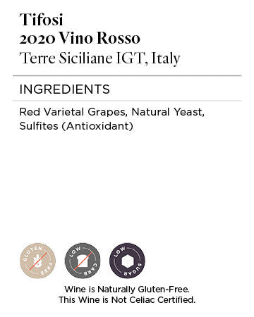 Tifosi 2020 Vino Rosso Terre Siciliane IGT, Italy