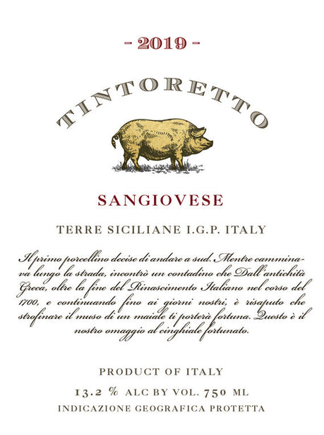 Tintoretto 2019 Sangiovese Terre Siciliane IGP, Italy