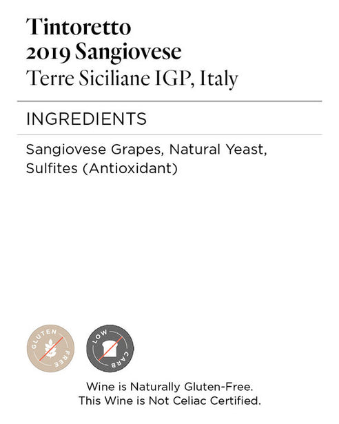 Tintoretto 2019 Sangiovese Terre Siciliane IGP, Italy